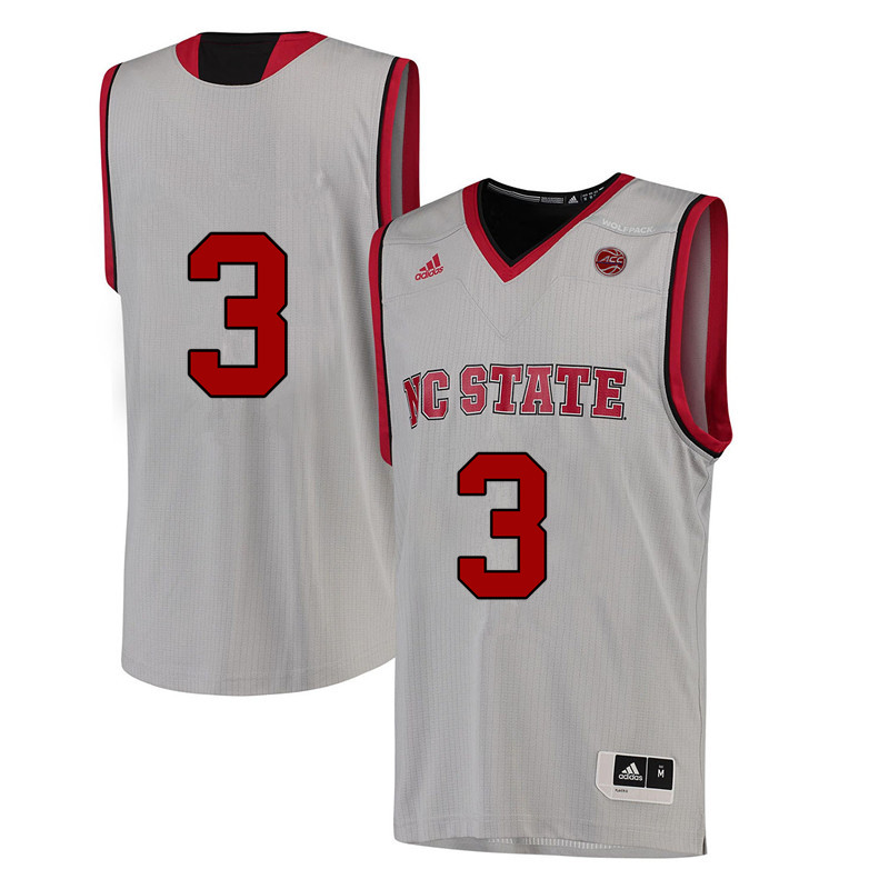 Men #3 Lavar Batts Jr. NC State Wolfpack College Basketball Jerseys-White